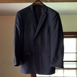 Calvin Klein Blue Sport Coat with Notched Lapels